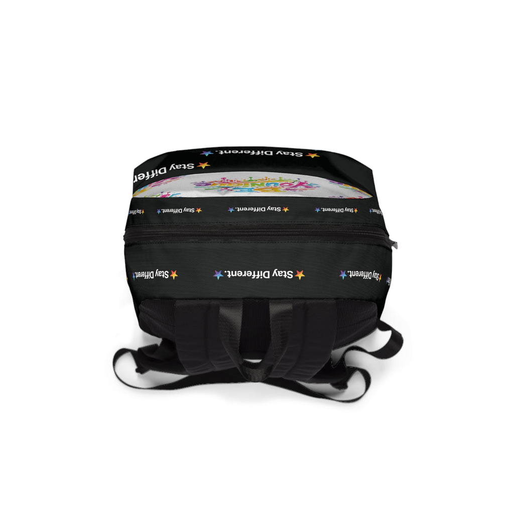 Be Younique Backpack — 'Stay Different' Colorful Kids & Teen School Bag